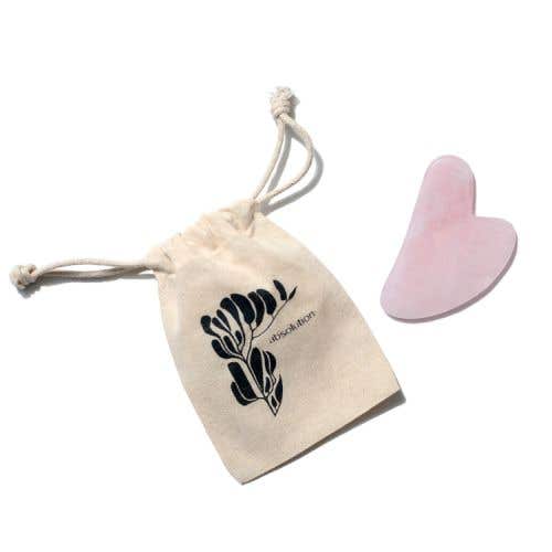 玫瑰粉晶刮痧板 Le Gua Sha en Quartz Rose